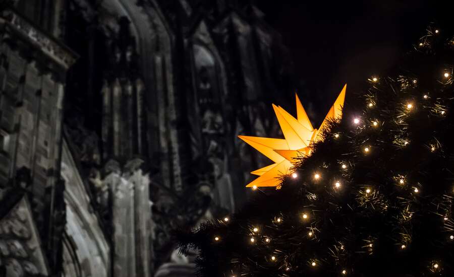 Christmas Market at Annenkirche in St. Petersburg