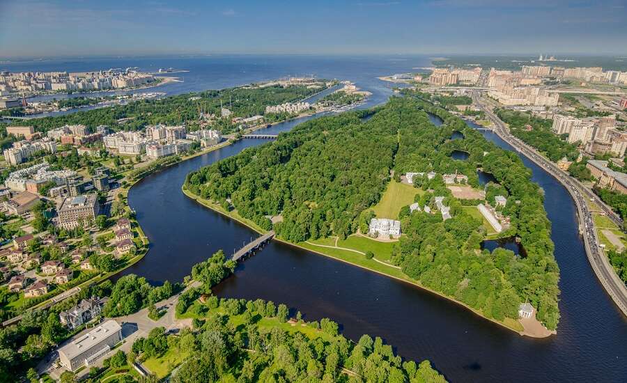 Yelagin Island view above