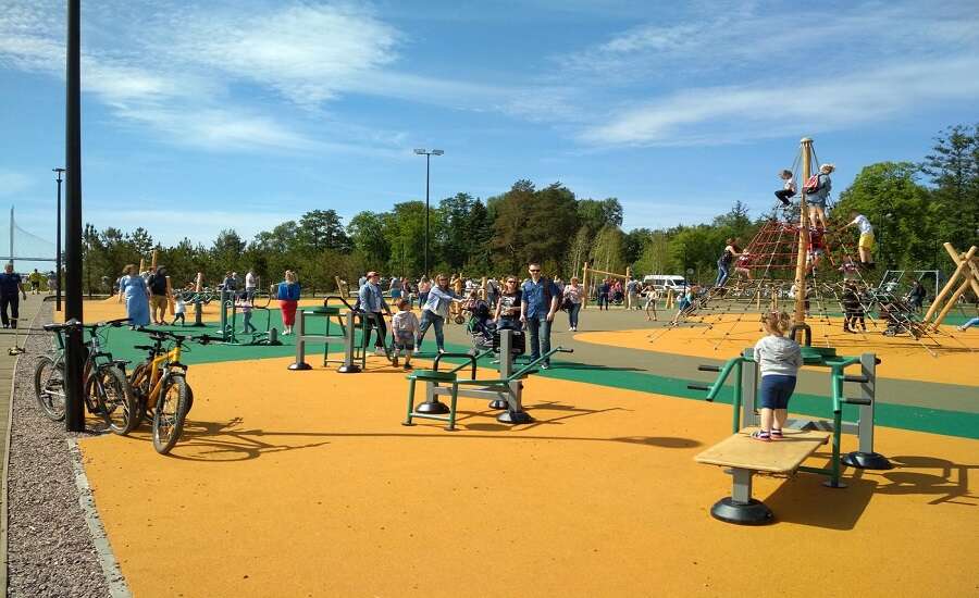 Primorsky Victory Park, beach