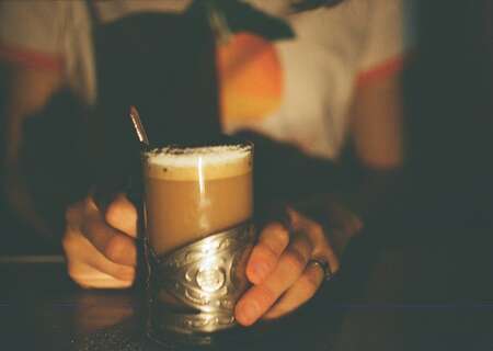 Coffee at Russian train