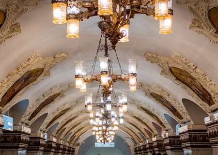 Moscow metro station, Russia